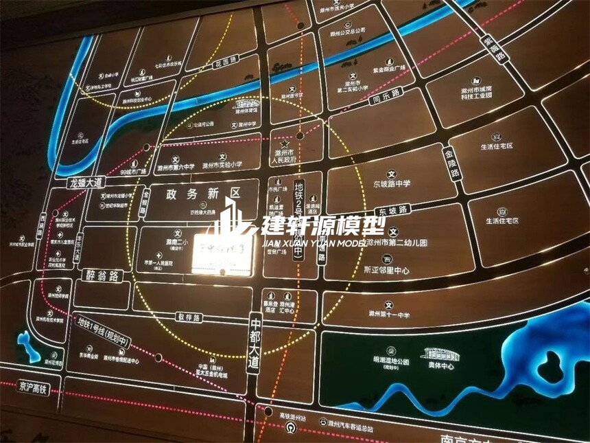 君山区域壁挂模型
