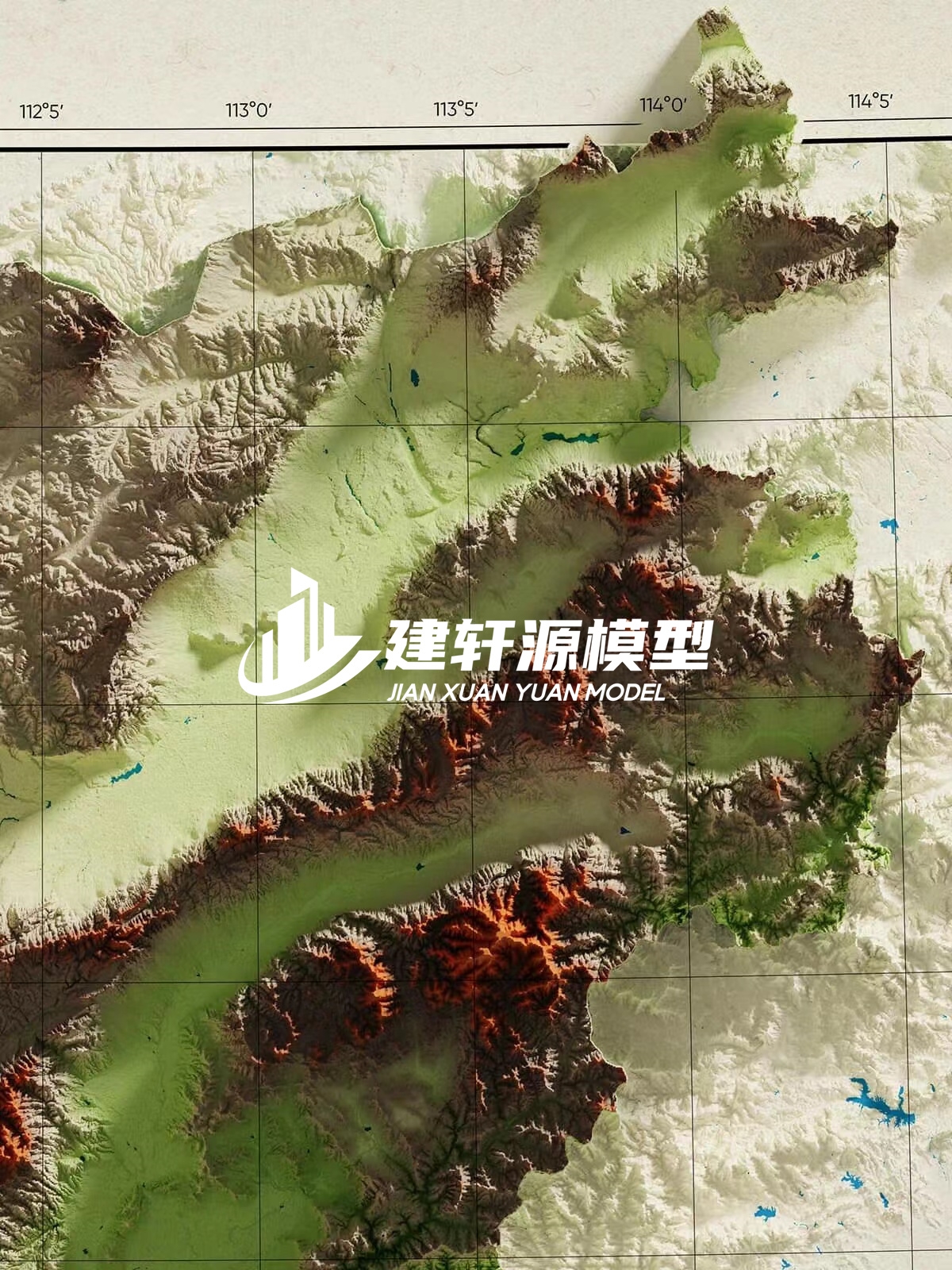 君山地形模型制作
