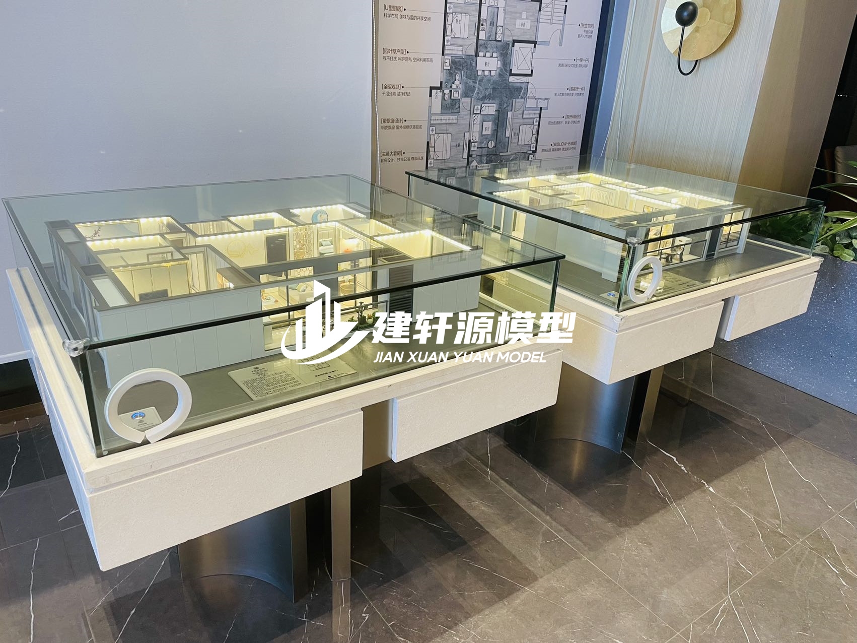君山中梁地产户型模型制作